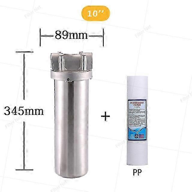 10inch Prefilter 304 στέγαση φίλτρων ζεστού νερού ανοξείδωτου Dn15 Dn20 Dn25 για την υψηλή θερμοκρασία Filterin κασετών υψηλής ροής-