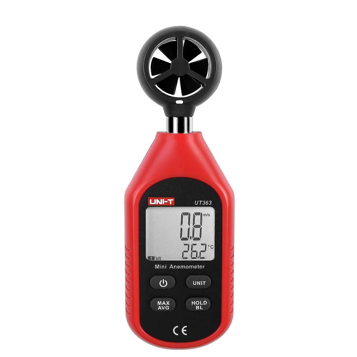 UT363 Mini Digital Anemometer High Precision Wind Measuring Device Hand Held Impeller Wind Speed Sensor Anemometer