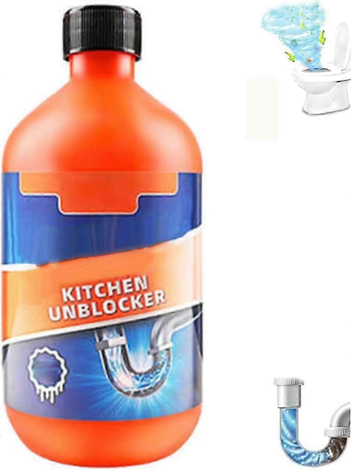 Pipeline Dredging Agent, Kitchen Unblocker, Foaming Lemon Drain Cleaner, Powerful Pipe Dredging Agent, Toilet Cleaner, Sewer Sink Cleaning Unblocker