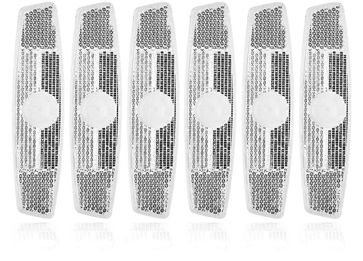 Ανακλαστήρες ποδηλάτων Set-6Pcs Ανακλαστήρας τροχού ποδηλάτου Ακτίνα Ασφαλείας Ανακλαστήρας Βραχίονας Vintage Προειδοποίηση κλιπ
