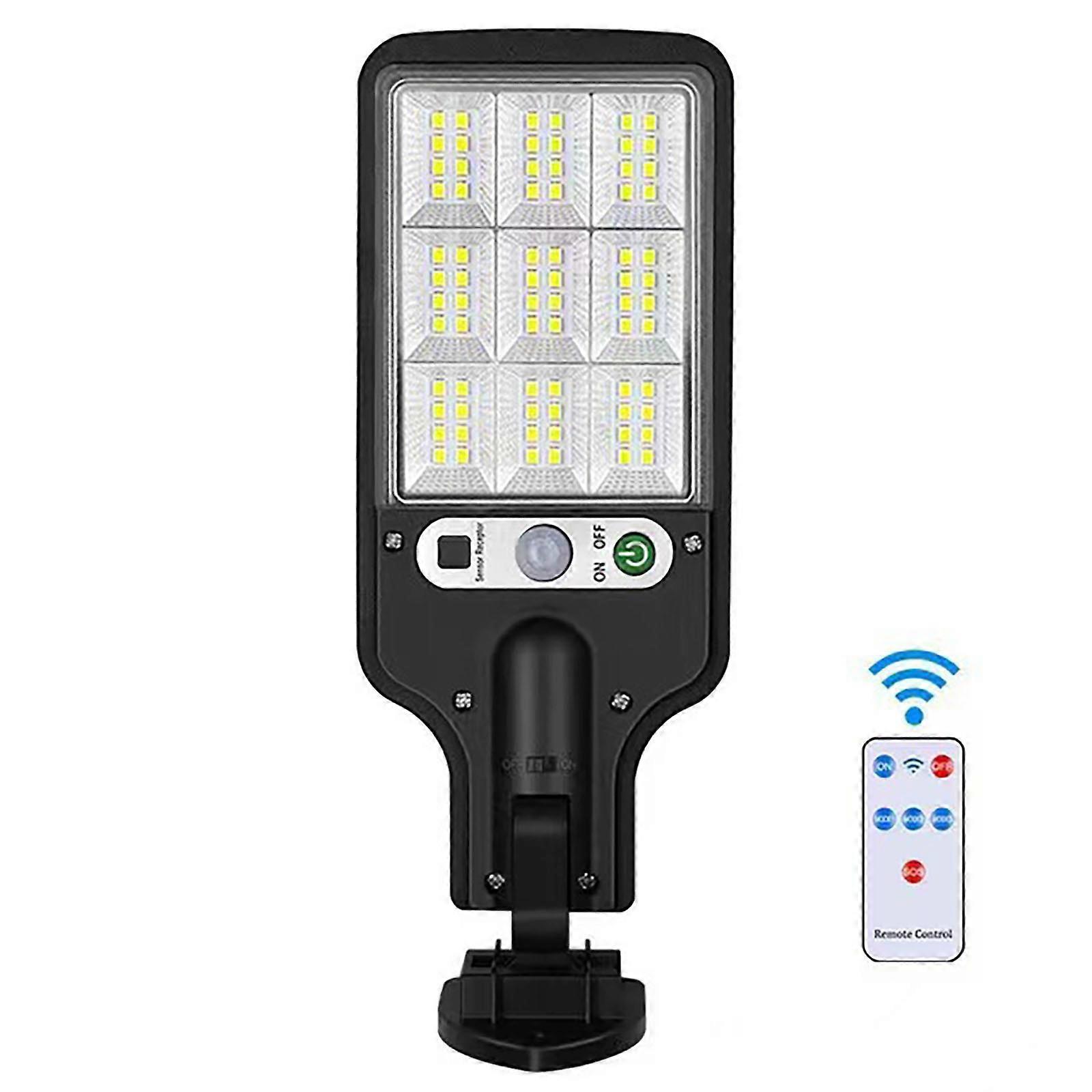 Solar Parking Lots Light Waterproof Solar Motion Sensors Light Body Induction with Remote Control for Outside Garden