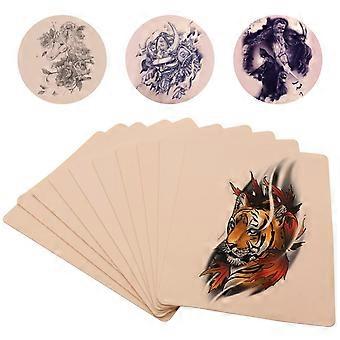 10pcs Tattoo Practice Skin Silicone Double Sides Tattoo Practice for Tattoo Beginner & Experienced Tattoo Artist