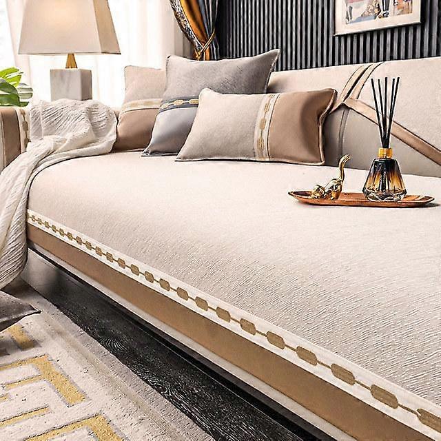 High -end sofföverdrag halkfri sektionssoffa överdrag fåtölj möbelskydd hög precision jacquard