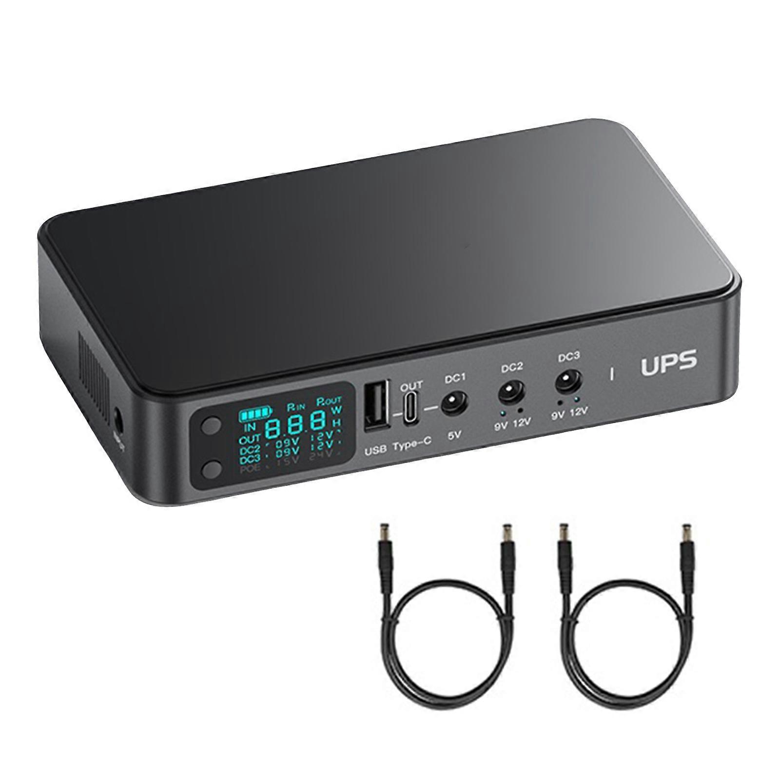 5V 9V 12V USV Netzteil 9000mAh / 10400mAh / 18000mAh Energy Backup 3x5,5x2,1mm für Modem Wifi Router Kamera Lautsprecher