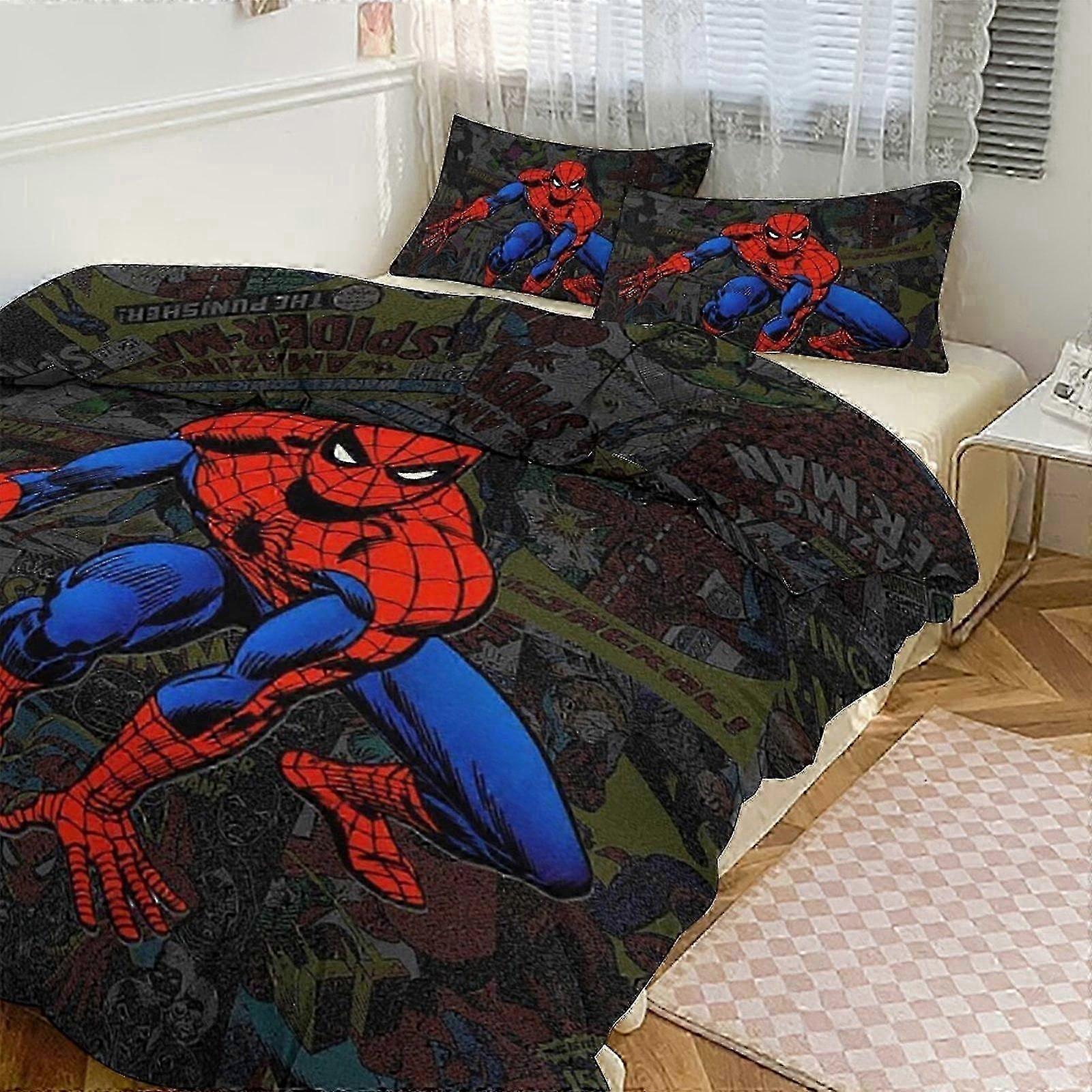 n149 Lençóis Spidean Bedding Se para Crianças Homens Mulheres Twin Size3s Capa de Edredom e Fronhas- (1 Capa de Edredom e 2 Fronhas) Lençóis iiv