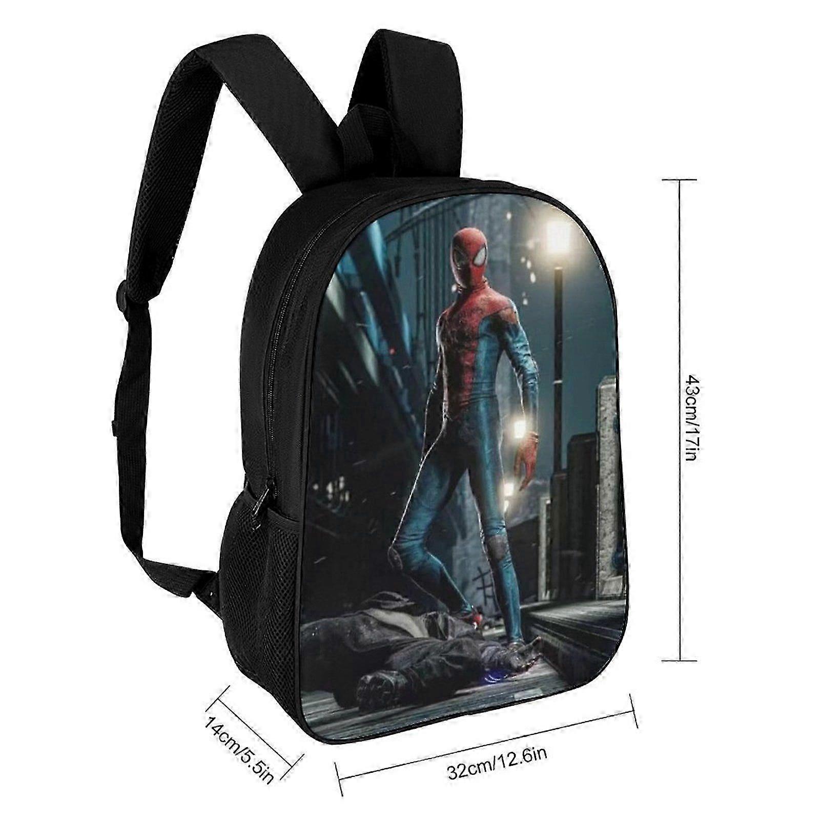 a737 Spider Man Backpack Set Backpack Set 17 Inch with Lunch Bag Pencil Bag School Bag Backpack hbB737