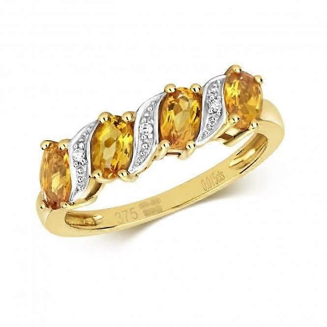 Diamond & Citrine Ring RD221C