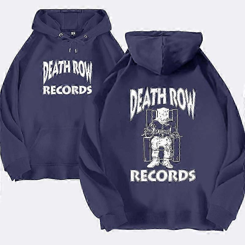 Death Row Records Felpa con cappuccio Uomo Donne Oversize Felpa con cappuccio Hip Hop Felpe Felpe Manica lunga Felpa felpa felpa ragazza cappotti