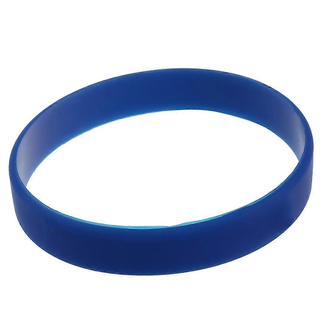 Silicone Rubber Wristband Bangle dark blue