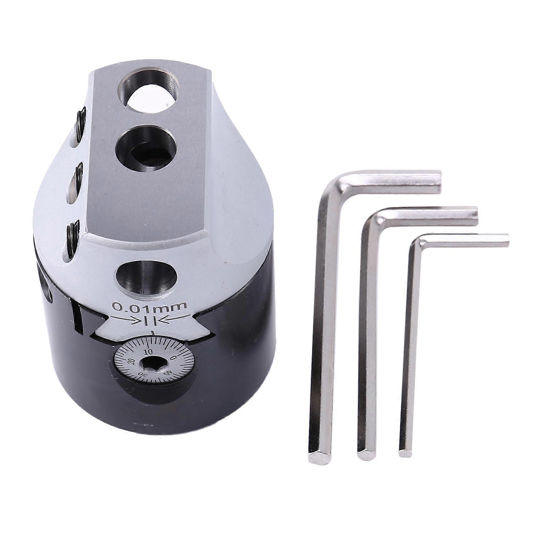 2Inch 50Mm F1 Type 12Mm Lathe Boring Bar Milling Holder With Wrenches