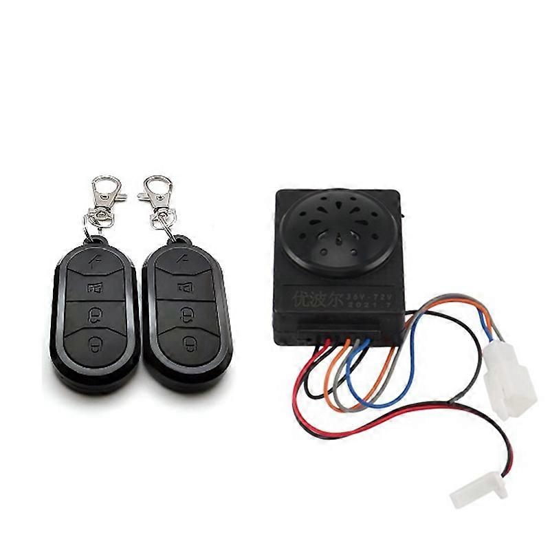 Alarm System Dual Remote Control 36V 48V 60V 72V for Electric Bicycle