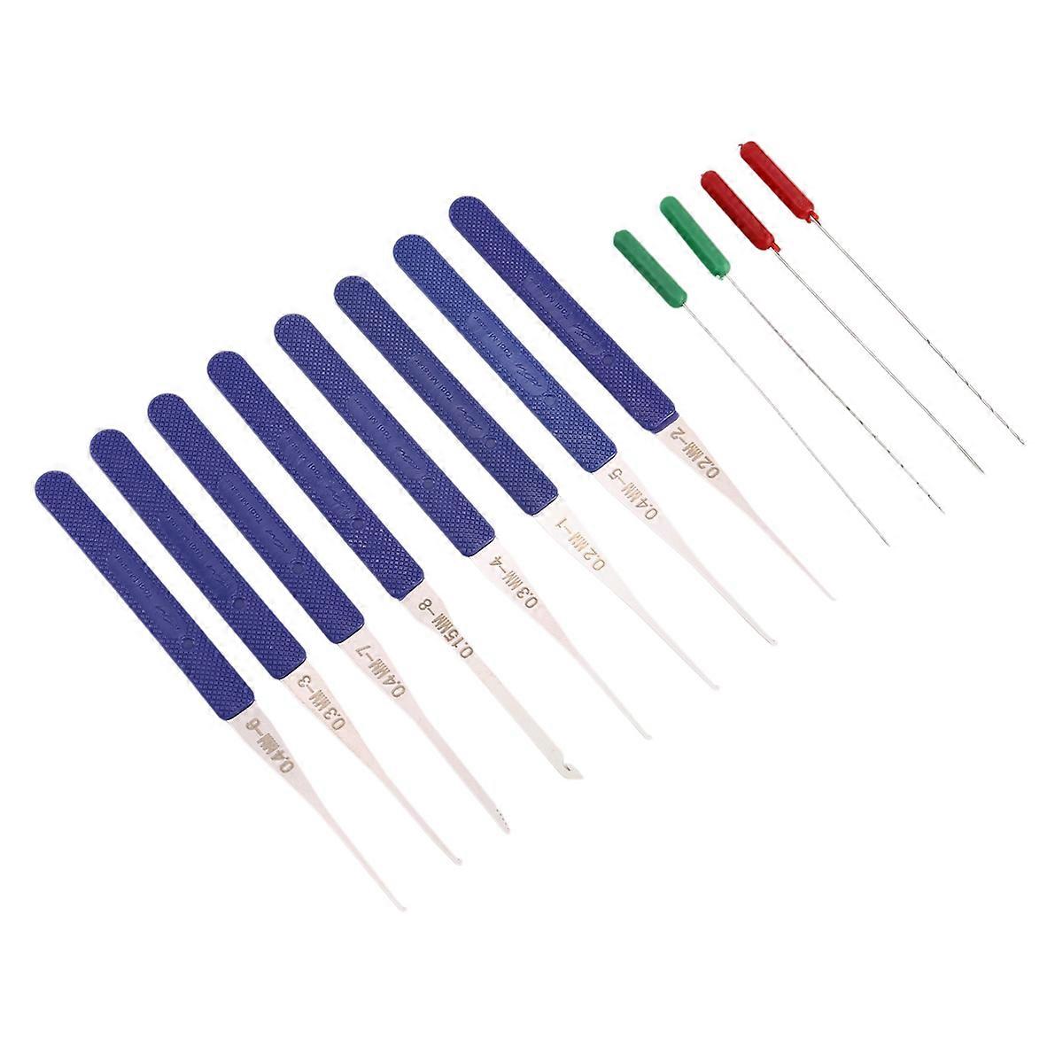12Pcs Blue Lock Pick Broken Key Remove Auto Locksmith Tool