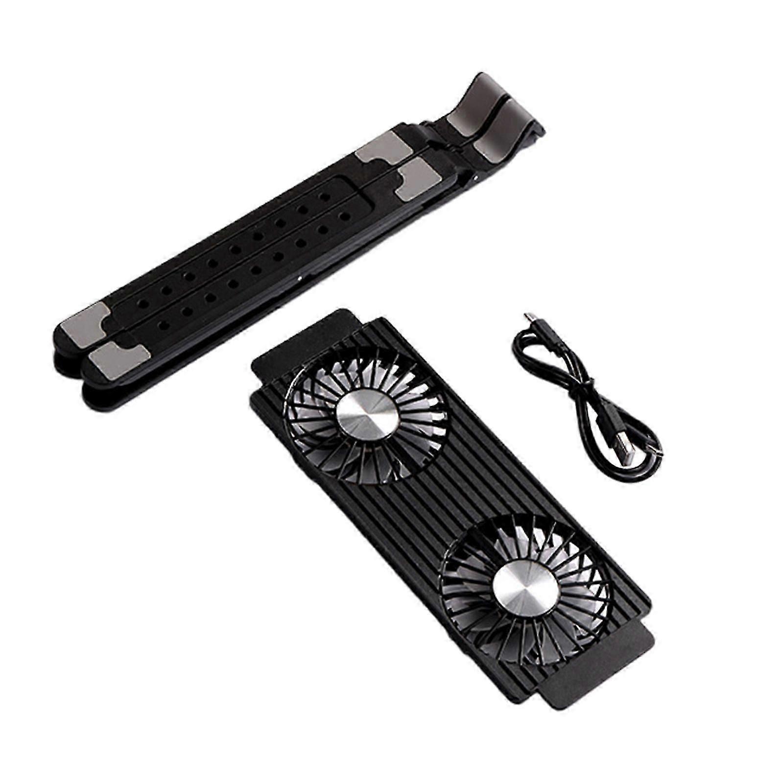 Laptop Radiator Computer Bracket Stand Height Adjustable Triangular Structure High Stability Strong Airflow Low-Noise Laptop Riser Cooler