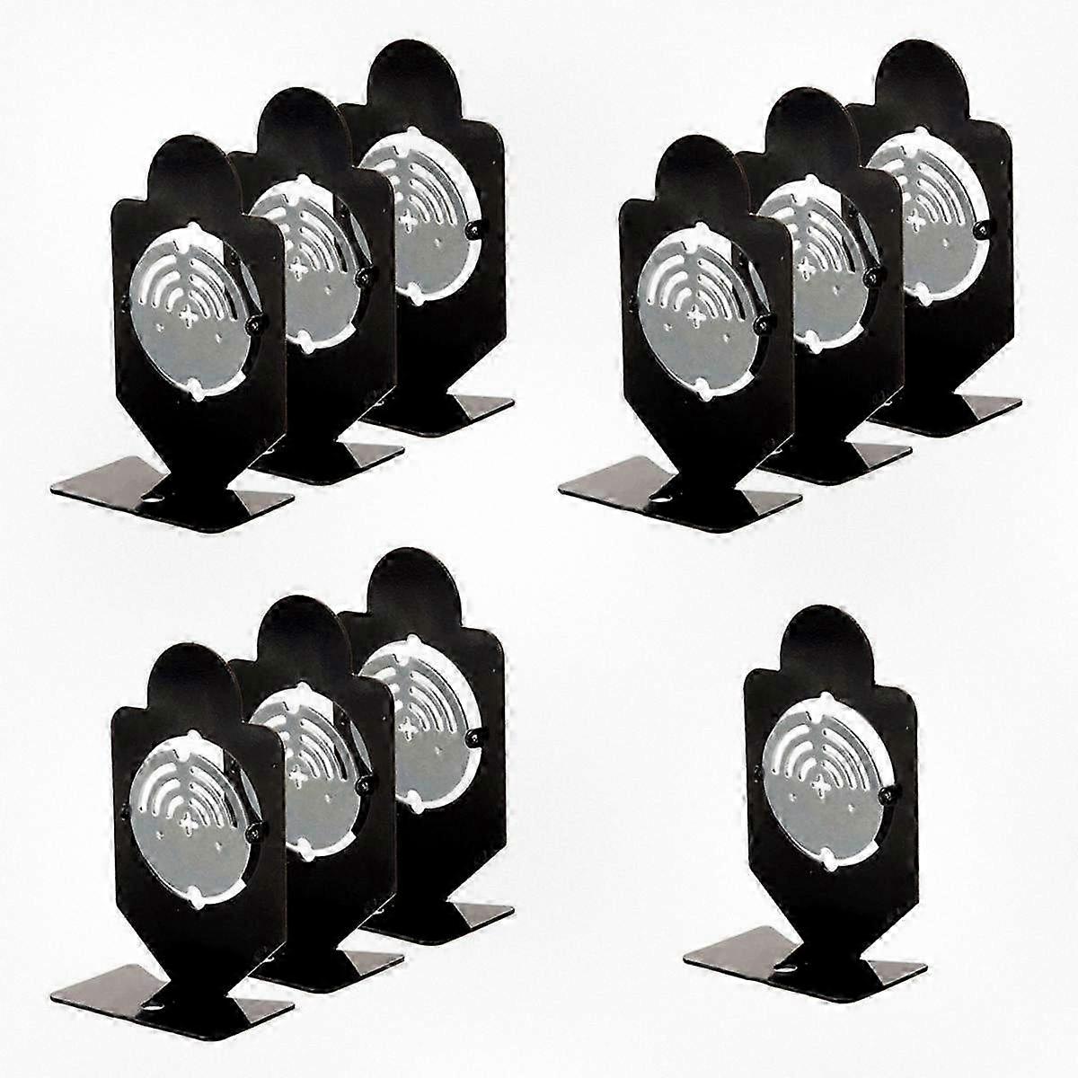 10-Piece Compact Training Targets Portable Shooting Practice Rotating Discs for Skill Development
