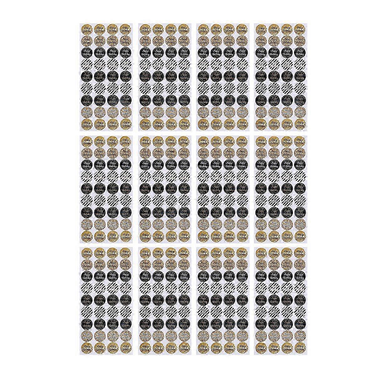 12 Sheets Labels Envelopes Sealing Stickers Seal Labels Treat Bag Stickers Coding Labels Stickers Sealing Labels