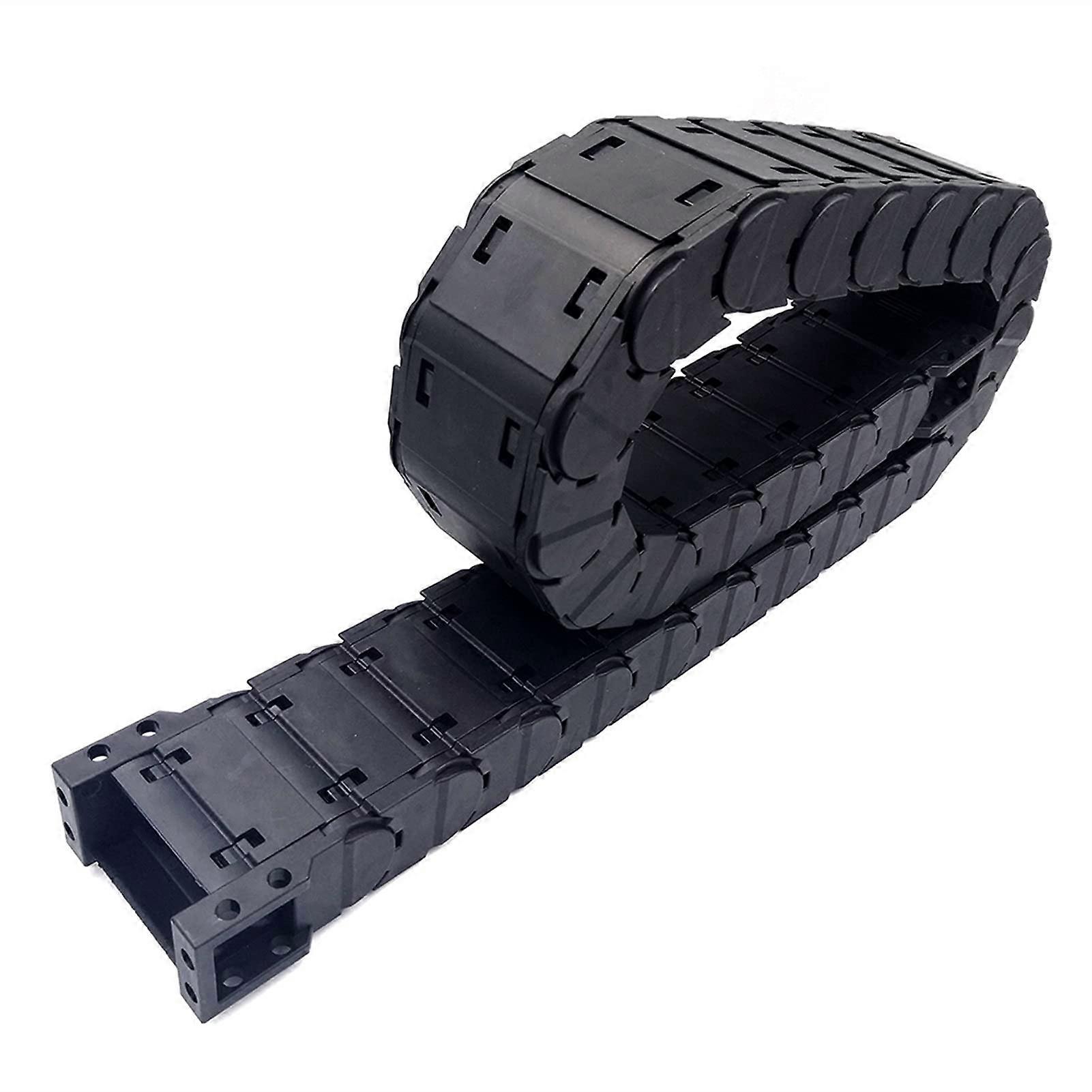 Cable Drag Chain 1 Meter D20x50mm Plastic Low Noise Transmission Chain Open Both Sides High Elasticity Abrasion Resistance