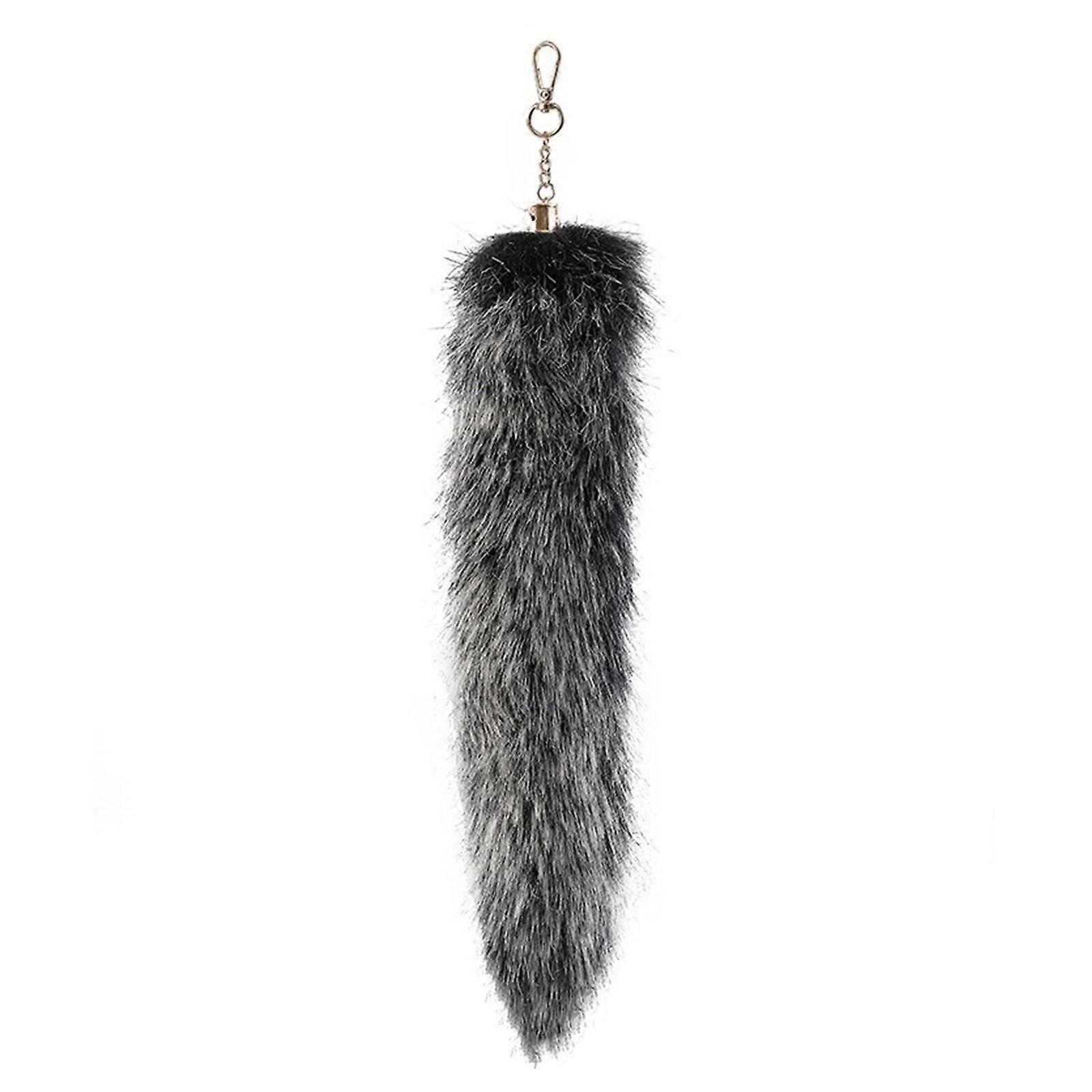 Foxes Tail Keychain Faux Furs Foxes Tail Keyring Soft Furry Bag Hangings Charm Pendant Key Handbag Pendant Accessorise Multicolor