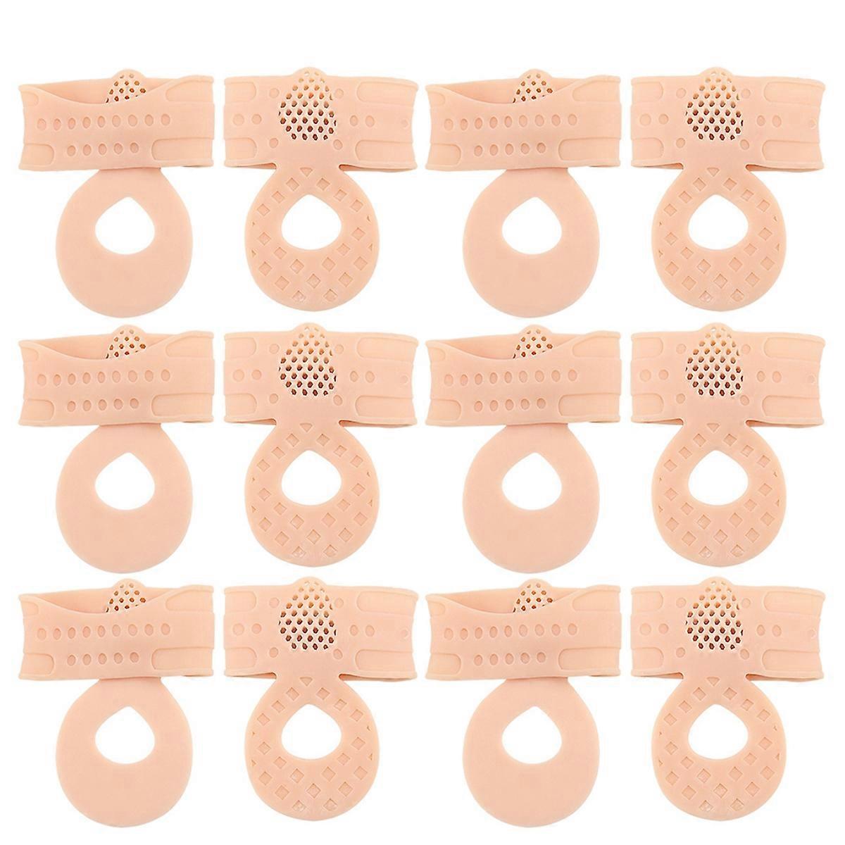Foot Guard with Holes for Shock Absorption, Soft and AntiWear Half Pad, Tension Foot Strap