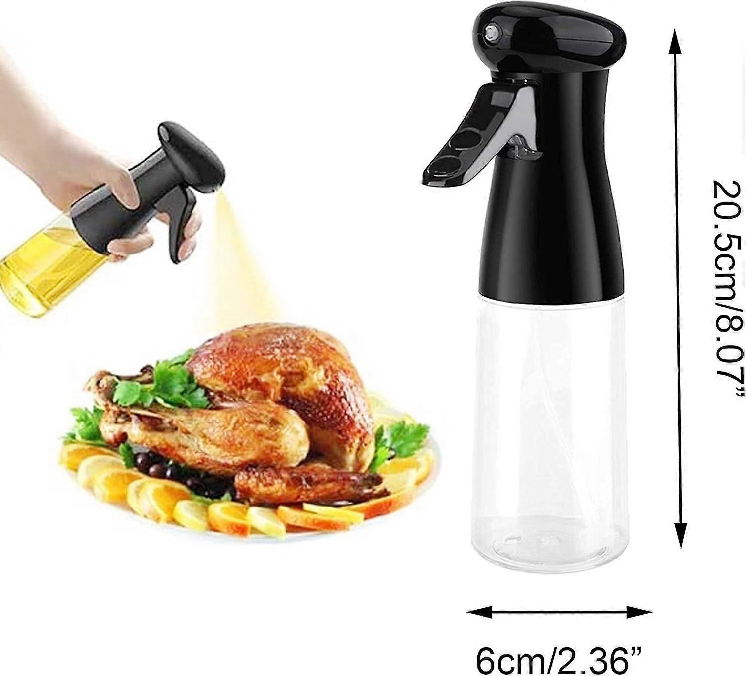 Oliesprayflaske 210ml, 1 stk, sort