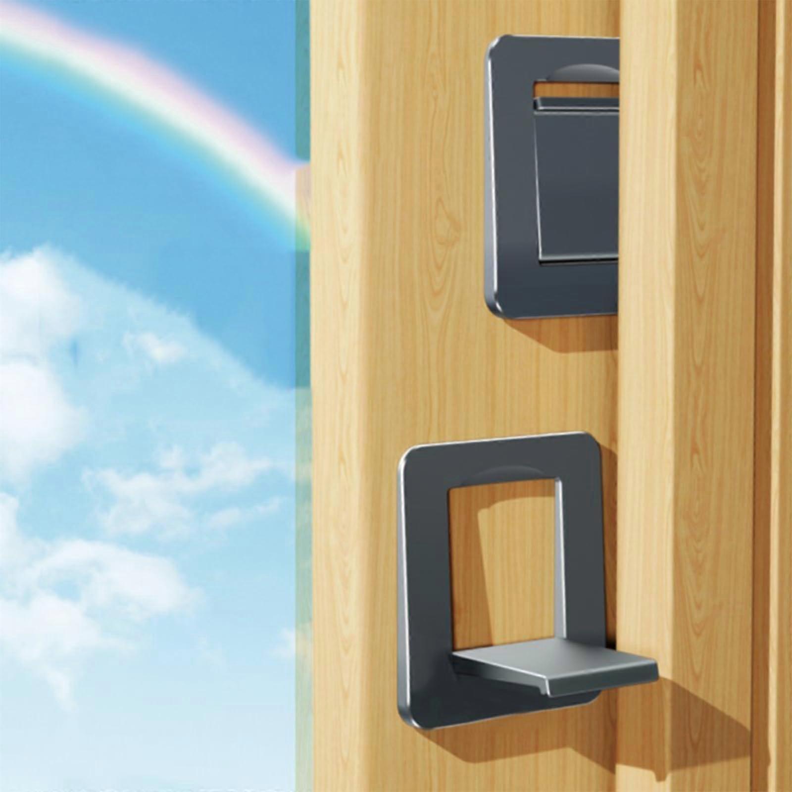 Sliding Door Locks, Safety Mental Slide Glass Locks Windows for Child Proof No Drilling Tools Needed (4Pcs)