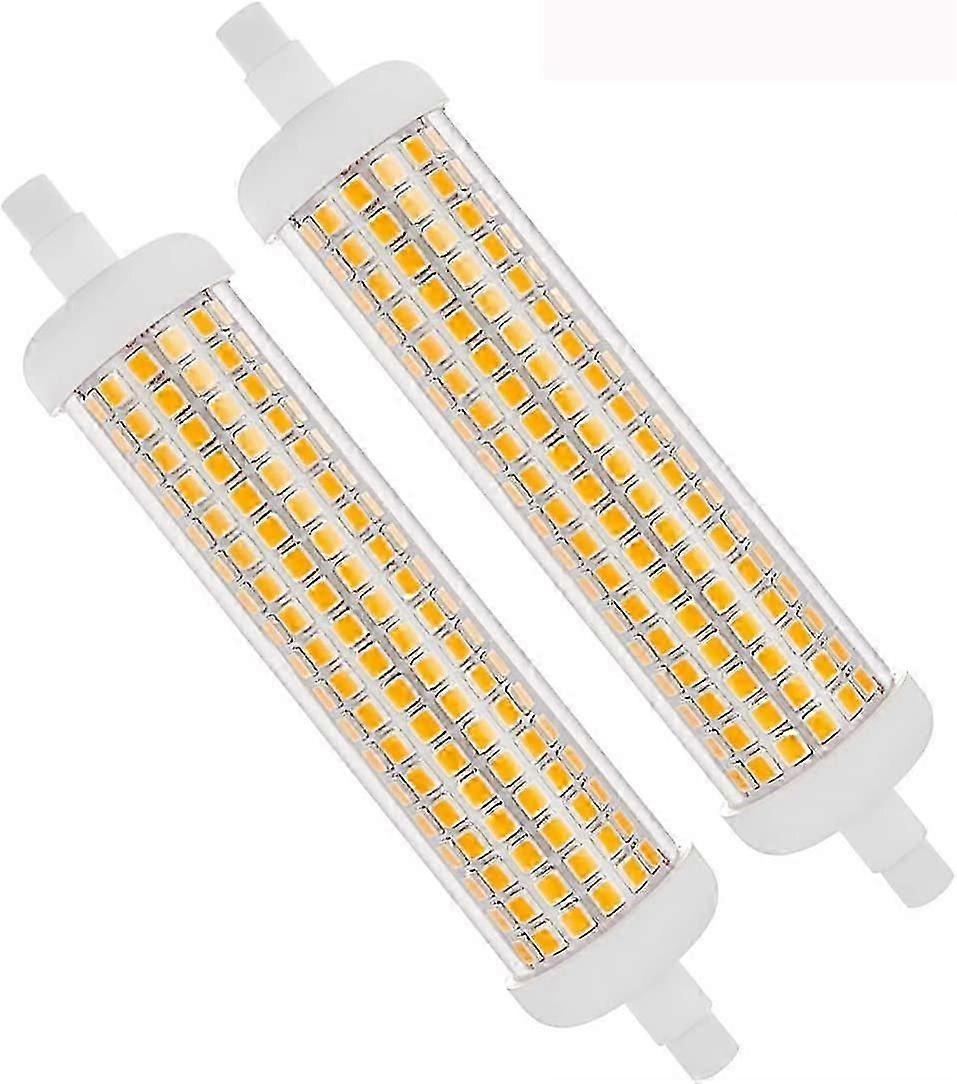 Lot de 2 ampoules LED R7s 118 mm à intensité variable, blanc chaud 3 000 K, équivalent 20 W, 100 W CA 230 V, 2 000 lm, type J 180