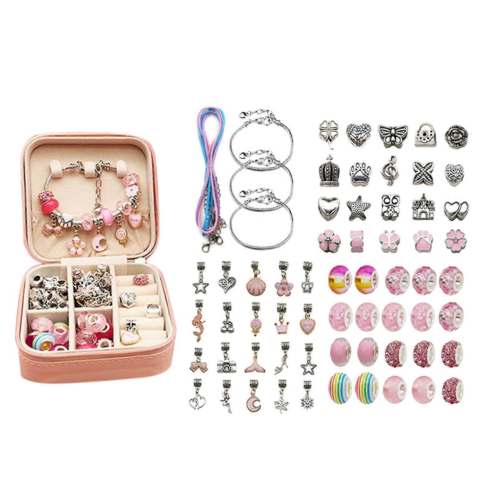 DIY Encantos Pulseira Fazendo Conjunto Contas Espaçadoras Pingente Acessórios para Pulseira