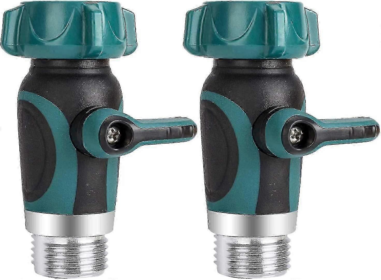 Set von 2 Gartenschlauch-Absperrventil