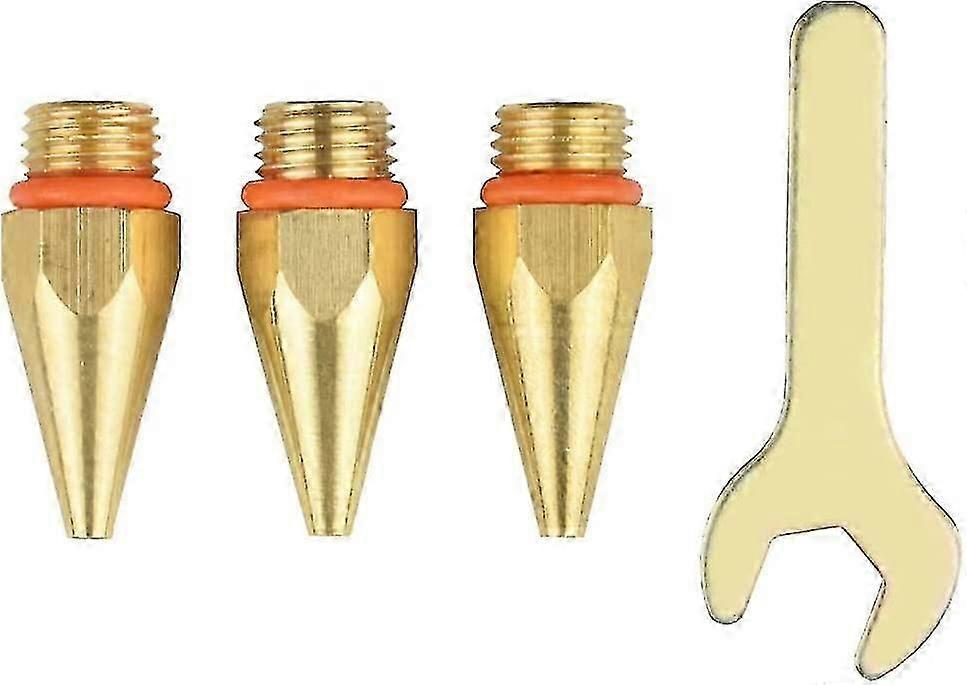 Hot Glue Gun Socket Set, 32mm Copper Glue Gun Nozzle Tip (3 Sizes) And Wrench Assortment For Home Repairs