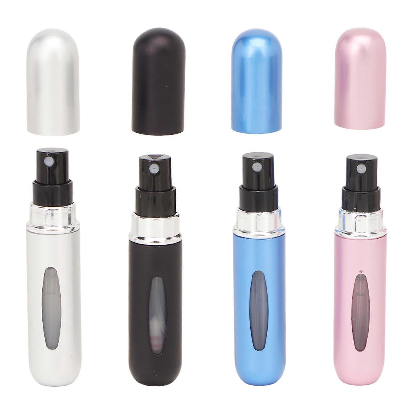 4pcs 5ml Portable Mini Refillable Perfume Atomizer Bottle Atomizer Travel Size Spray Bottles