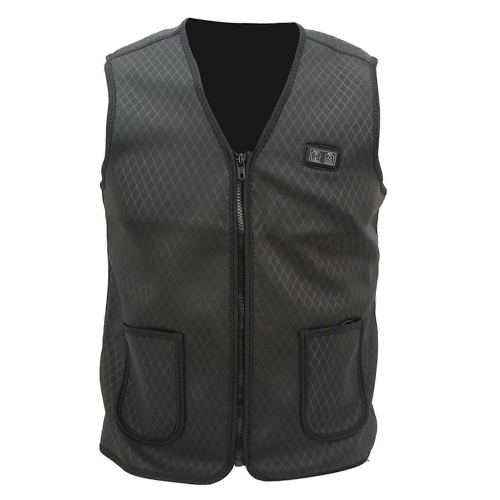 Electric Heating Jacket 7 Zone Polyester Constant Temperature Smart Heating Vest for Winter Cycling