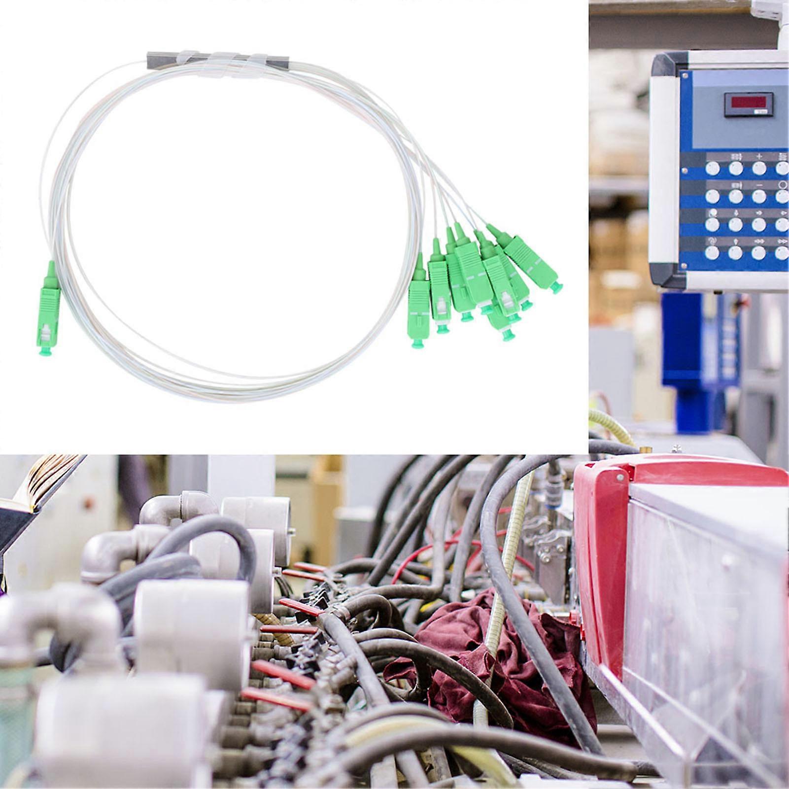 1 x 8 Optical Splitter PLC SM PipE Type Low Insertion Loss Networking Cables Accessories