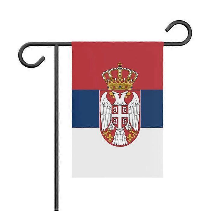 Garden Flag – from Serbia – 32 x 47.5 cm – Durable Polyester – Horizontal Format – Outdoor