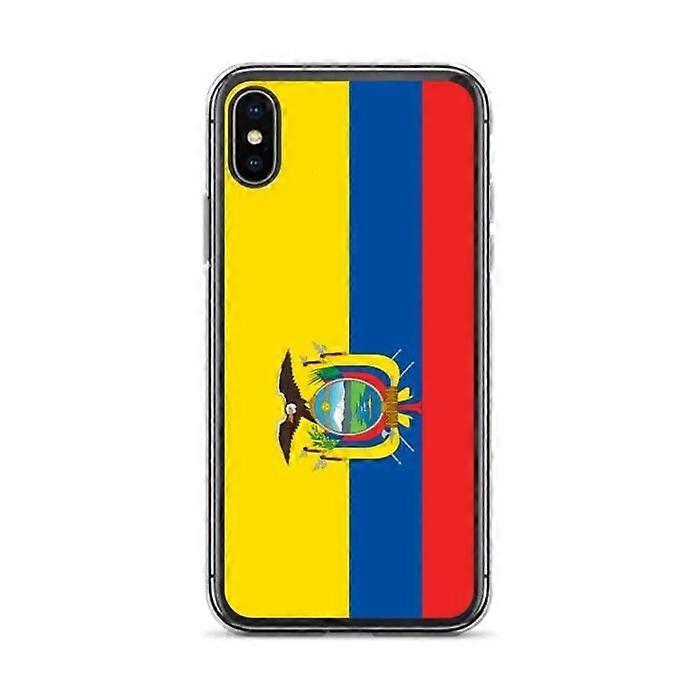 iPhone Case - PIXELFORMA - iPhone XS - Ecuador Flag - Full Protection - Soft Silicone