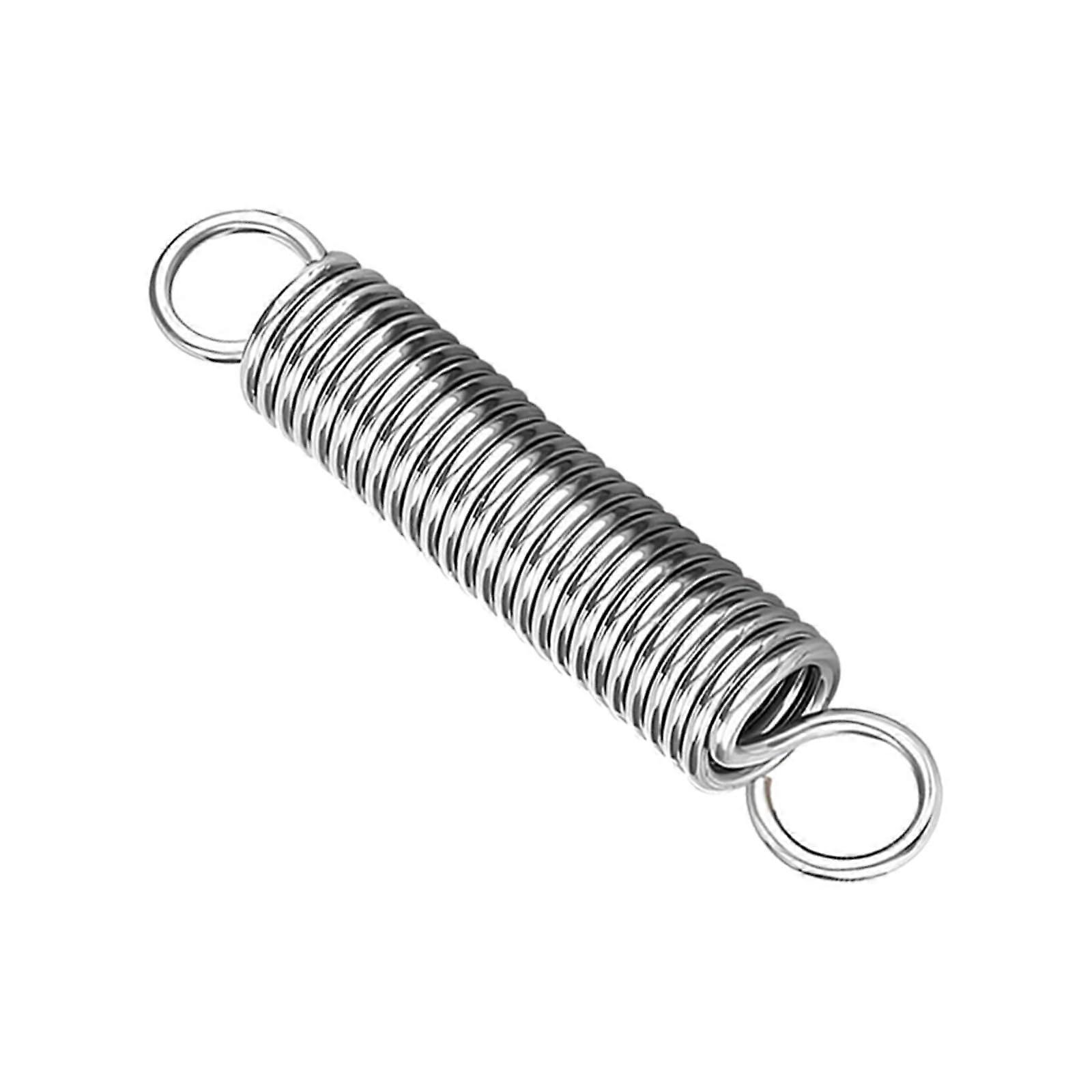 Extension Spring Stainless Steel Dual Hook Tension Springs, 6mm Outer Diameter, 30cm Length, 0.6mm Wire Diameter