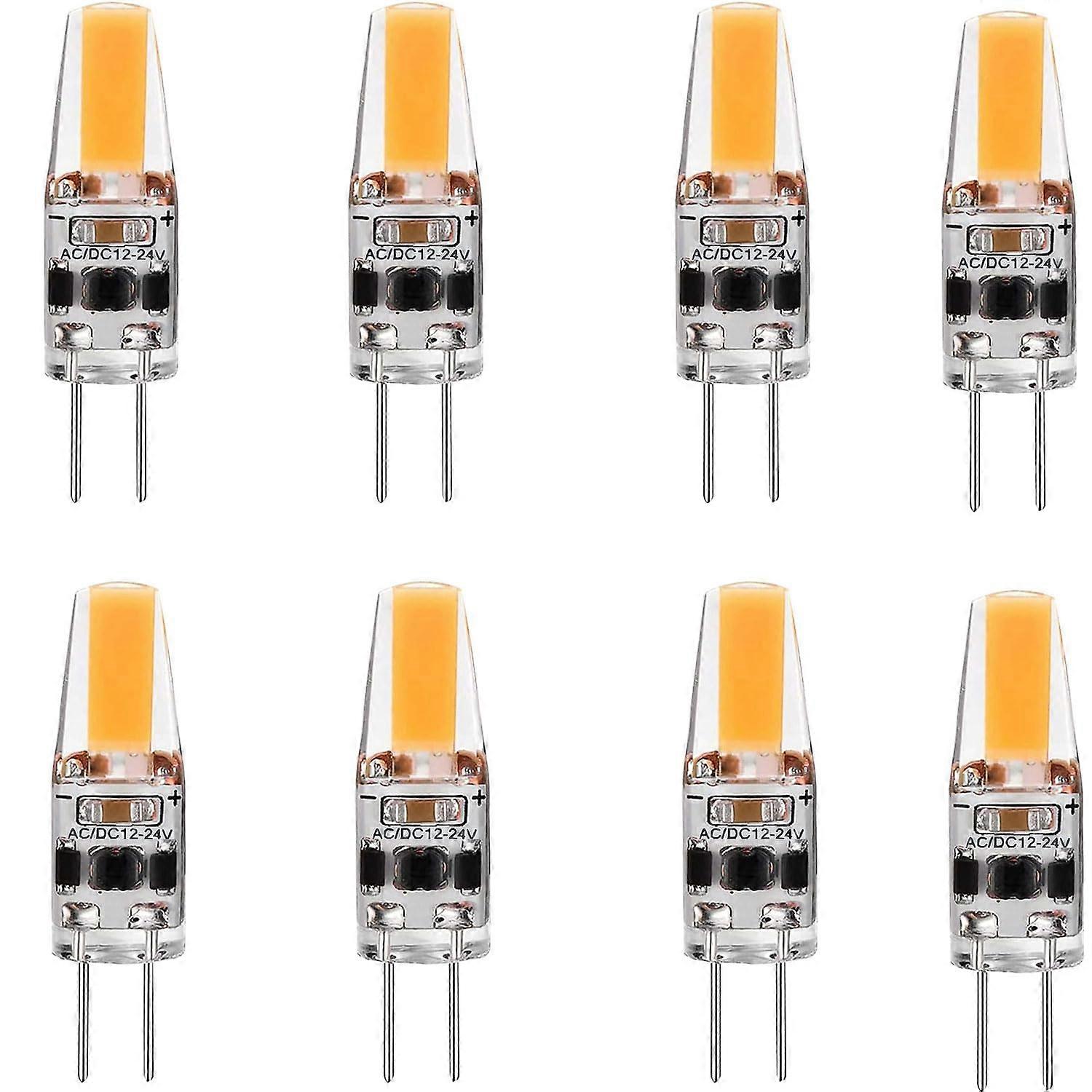 G4 LED Bulbs 3W,30W Halogen Equivalent,Warm White 3000K,AC/DC 12V24V,Pack of 5