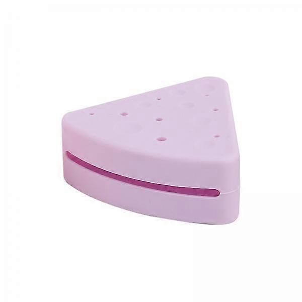 2xTriangle Makeup Sponge Holder Dustproof Soft Cosmetic Blender Sponge Case