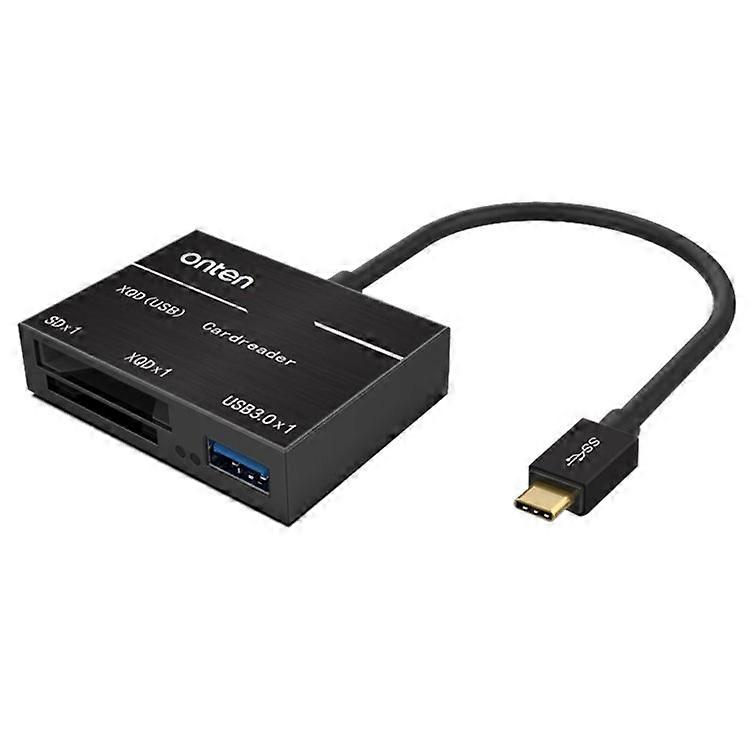 ONTEN OTN-9189 Type-C to XQD / SD Slot + USB 3.0 High Speed Data Transfer 3 in 1 Card Reader