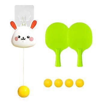 Portable Hanging Table Tennis Trainer Set Indoor Table Tennis Trainer with Racket and Ball Self Workout Set for Kids  Astronaut Burger