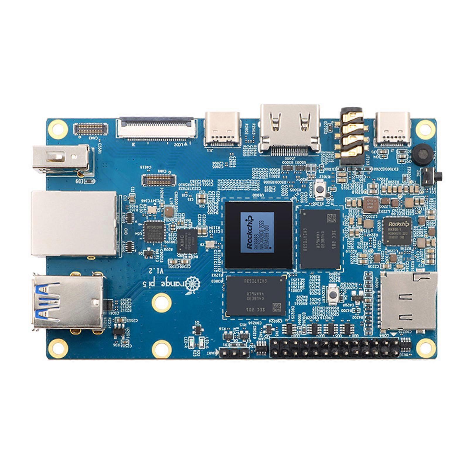 Orange Pi 5 Geliştirme Kartı için 4GB 8GB RK3588S 8 Çekirdekli 64-bit İşlemci 1000M Gigabit-Ethernet 2.4Ghz M2 PCIE Çok Renkli