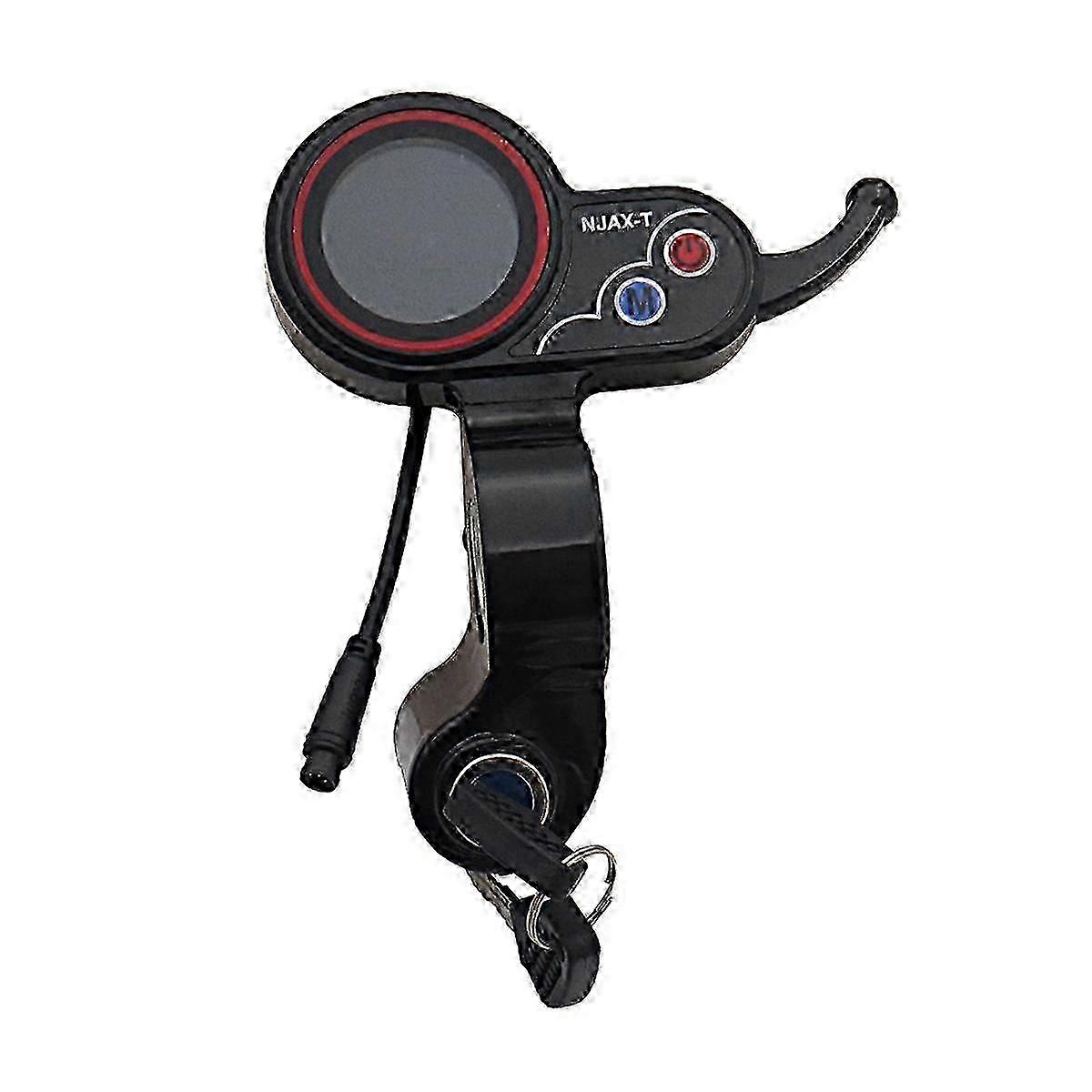 For NJAX-T Throttle LCD Display Meter with Key Switch Lock Speed Adjustable Accelerator 6 Pin Elect