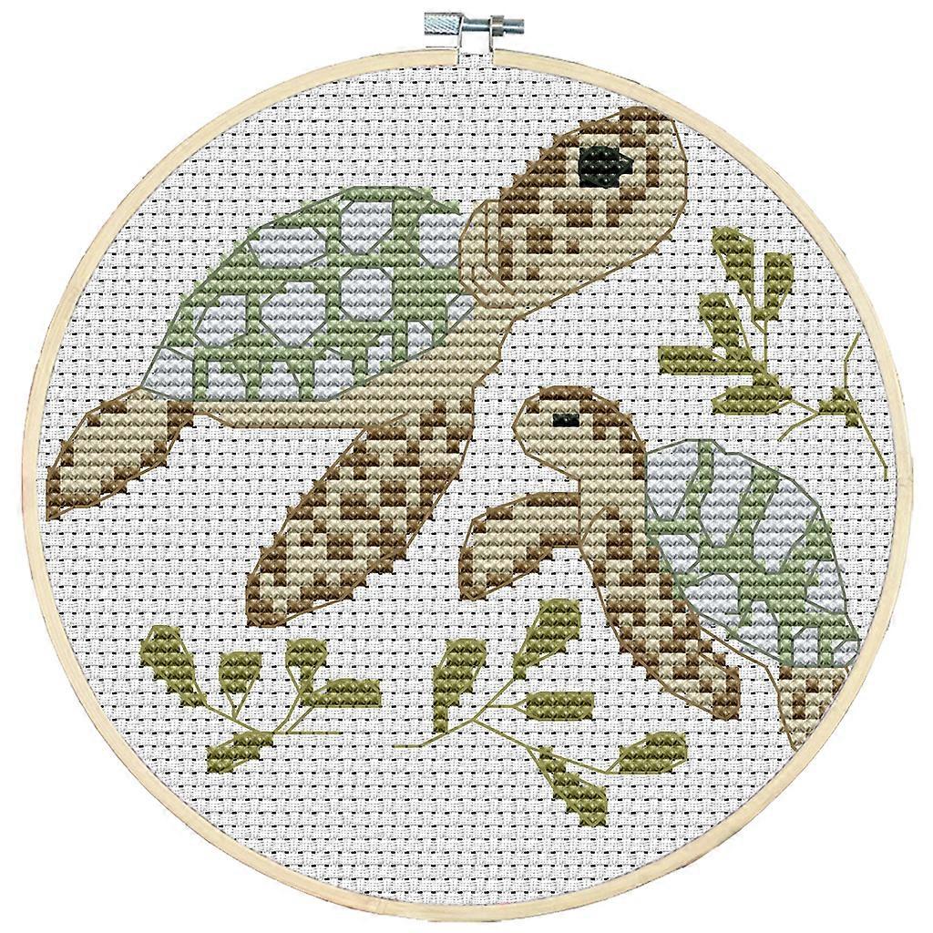 for Turtle DIY Handmade Needlework Counted 11CT Printed Canvas for Cross Stitch  Multi Other