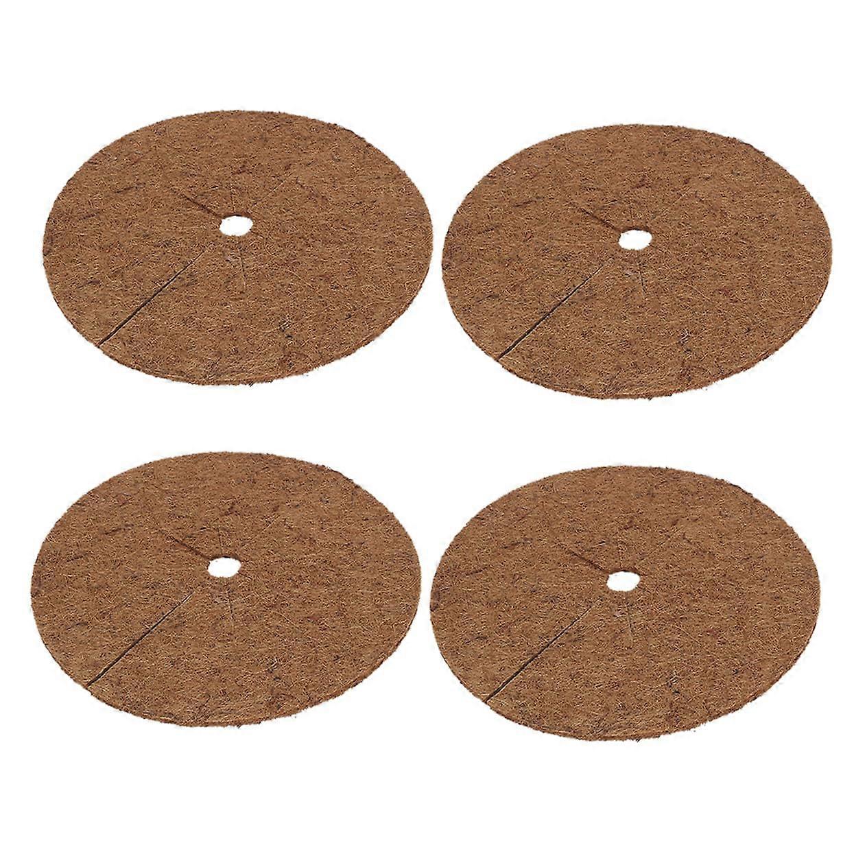 Kokos Mulch Discs Round Weed Control Mat Made of Coconut Fiber Plants For Flower Pots And Tree Protection Natural Plant Mat Diameter