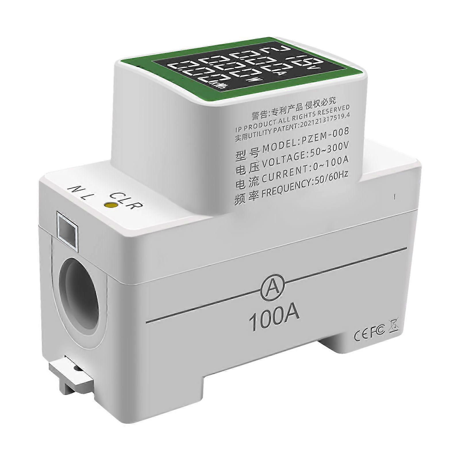 Hoogwaardige AC digitale display multifunctionele rail meter spanning en stroom