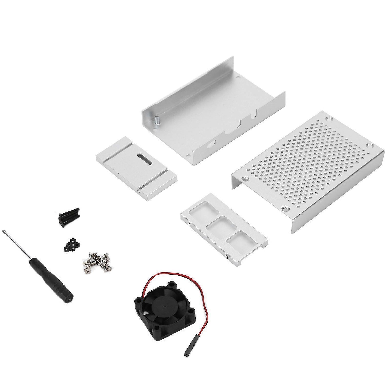 Υψηλής ποιότητας θήκη αλουμινίου Raspberry Pi 3 με ανεμιστήρα