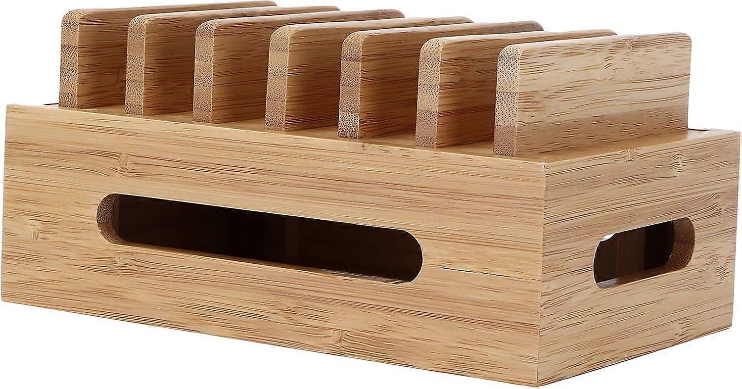 2025 Latest Model Bamboo Charging Station for Multiple Devices,Bamboo Wood
