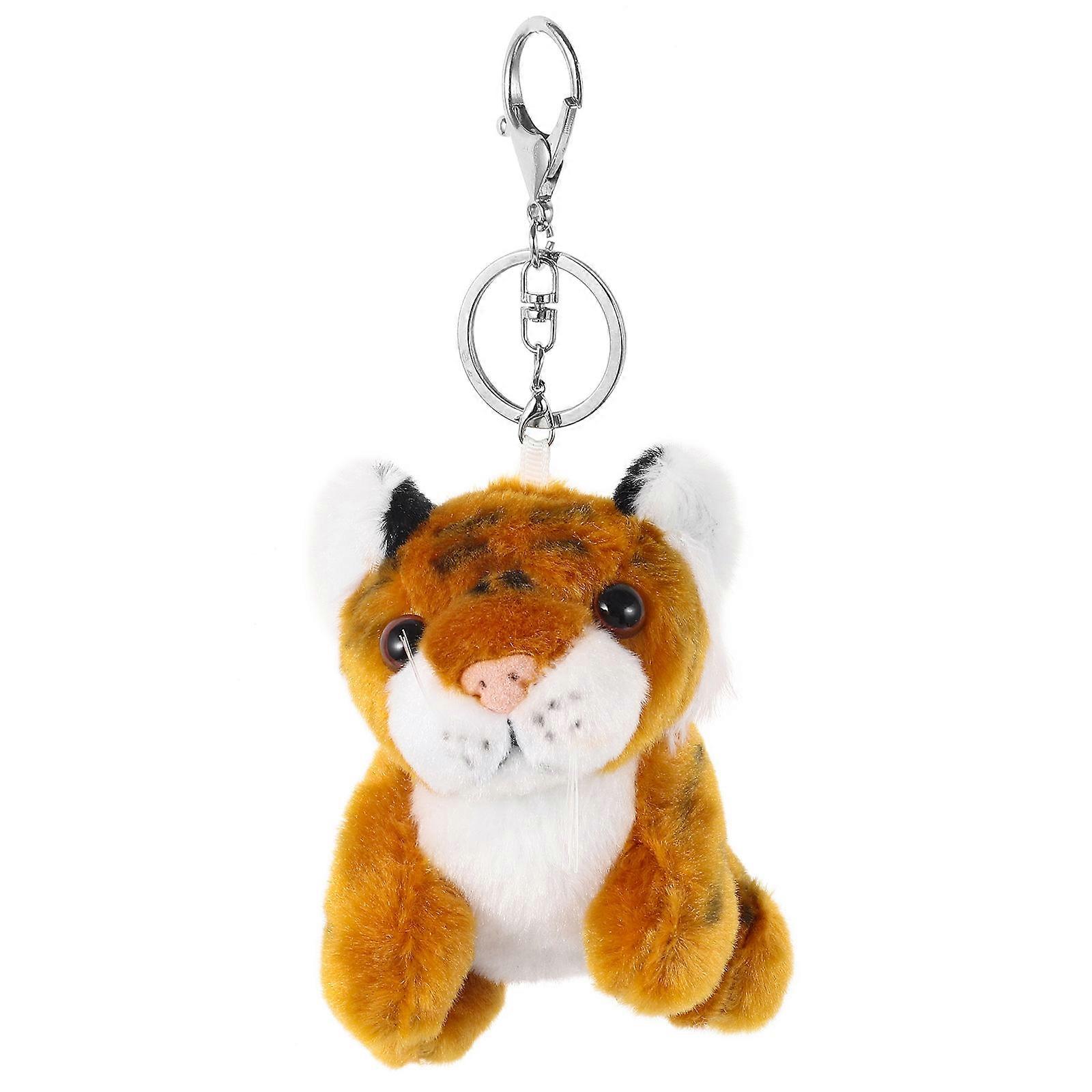 Tiger Plush Keychain, Compact and Charming for Personalization of Accessories, Fun Idea
