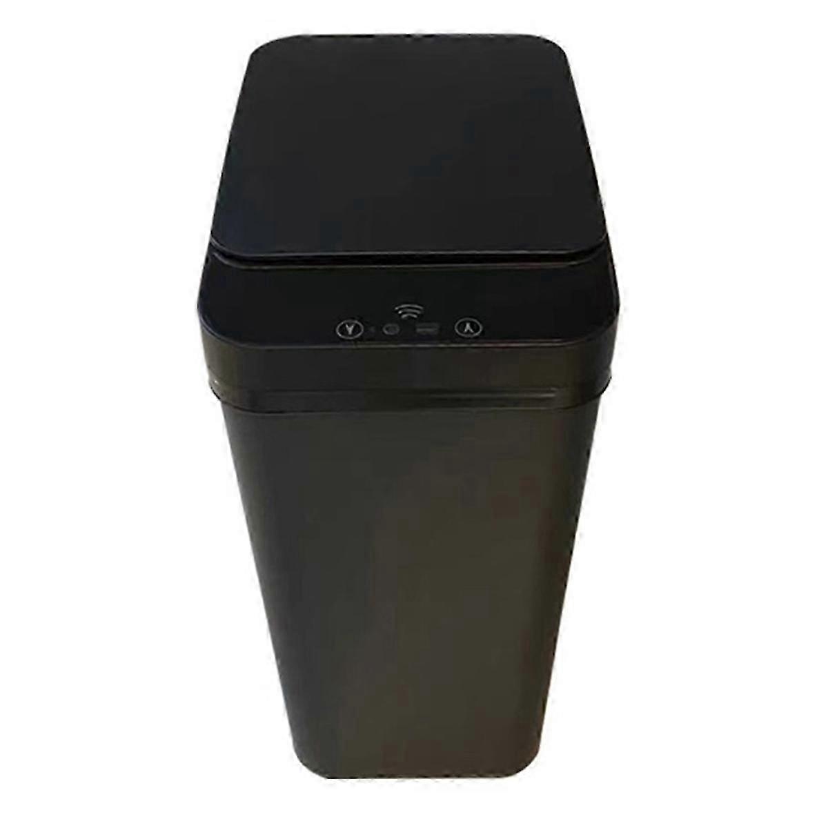 Touch-Free Trash Cancompatible Bathroom Smart Trash Can with Lid