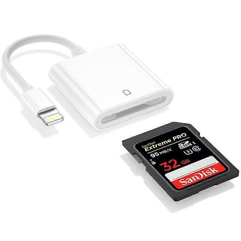 USB Lightning OTG Hub Adapter Card Reader SDMicro SDSDHCSDXC Camera Connection Kits For Iphone and IPad