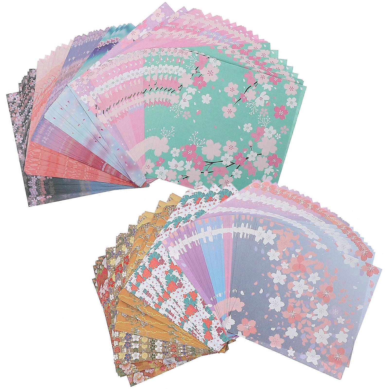 480 Sheets of Double-side Printed Folding Paper Material Thicken Origami Paper