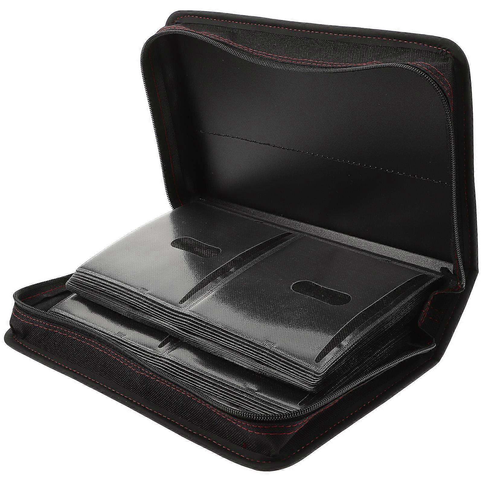 Portable CD Storage Case with Large Capacity and Zipper 1 Set Handheld Disc Accessory Bag
